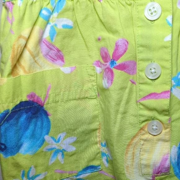 Vintage Class Club Baby Colorful Floral Button-Front Romper Size 9m - Picture 3 of 4